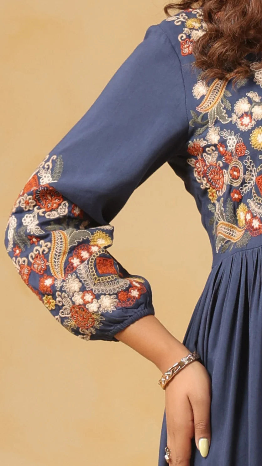 Midnight Bloom Maxi Dress