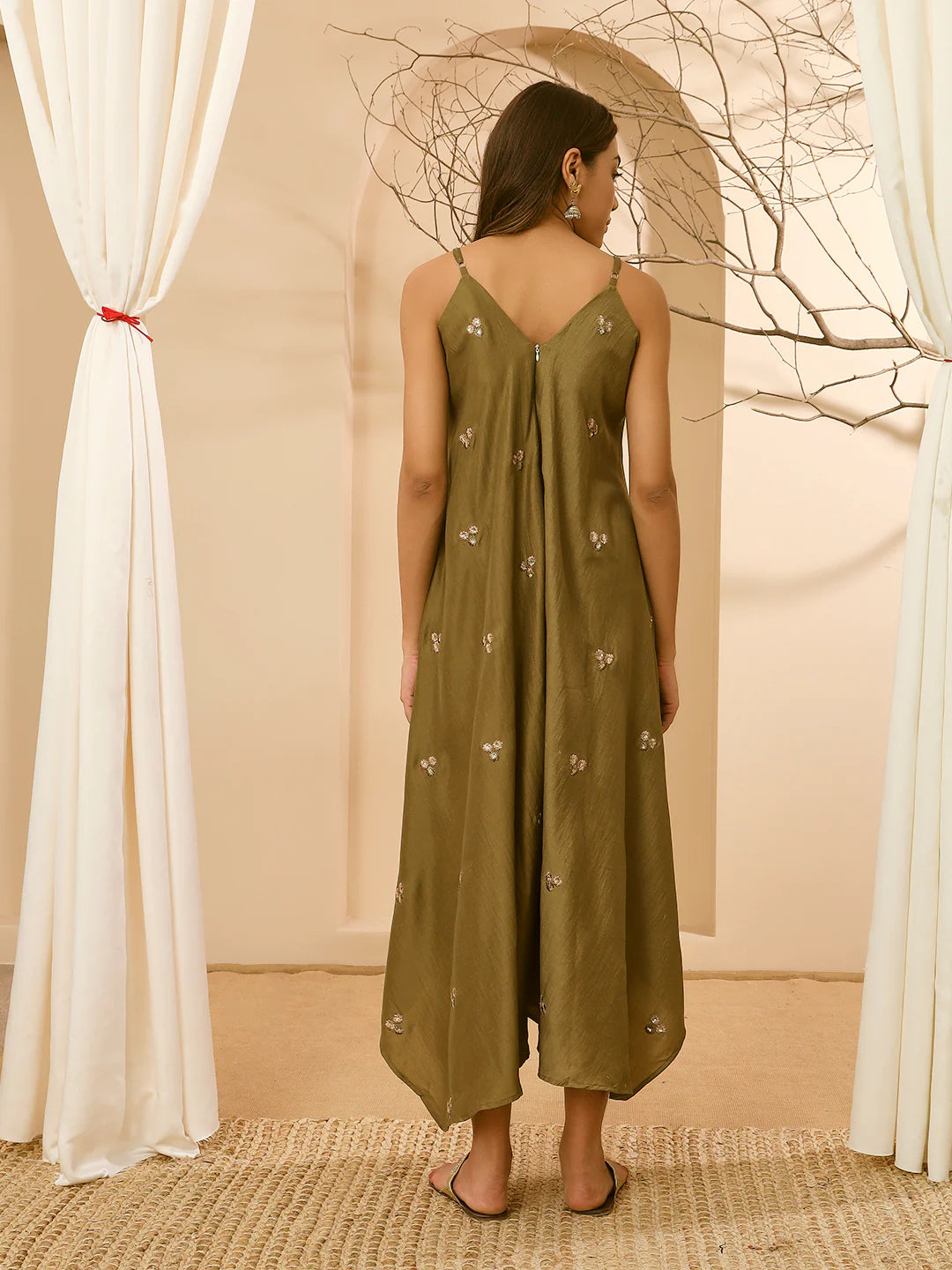 AAHANA- FUSION JUMPSUIT- GREEN