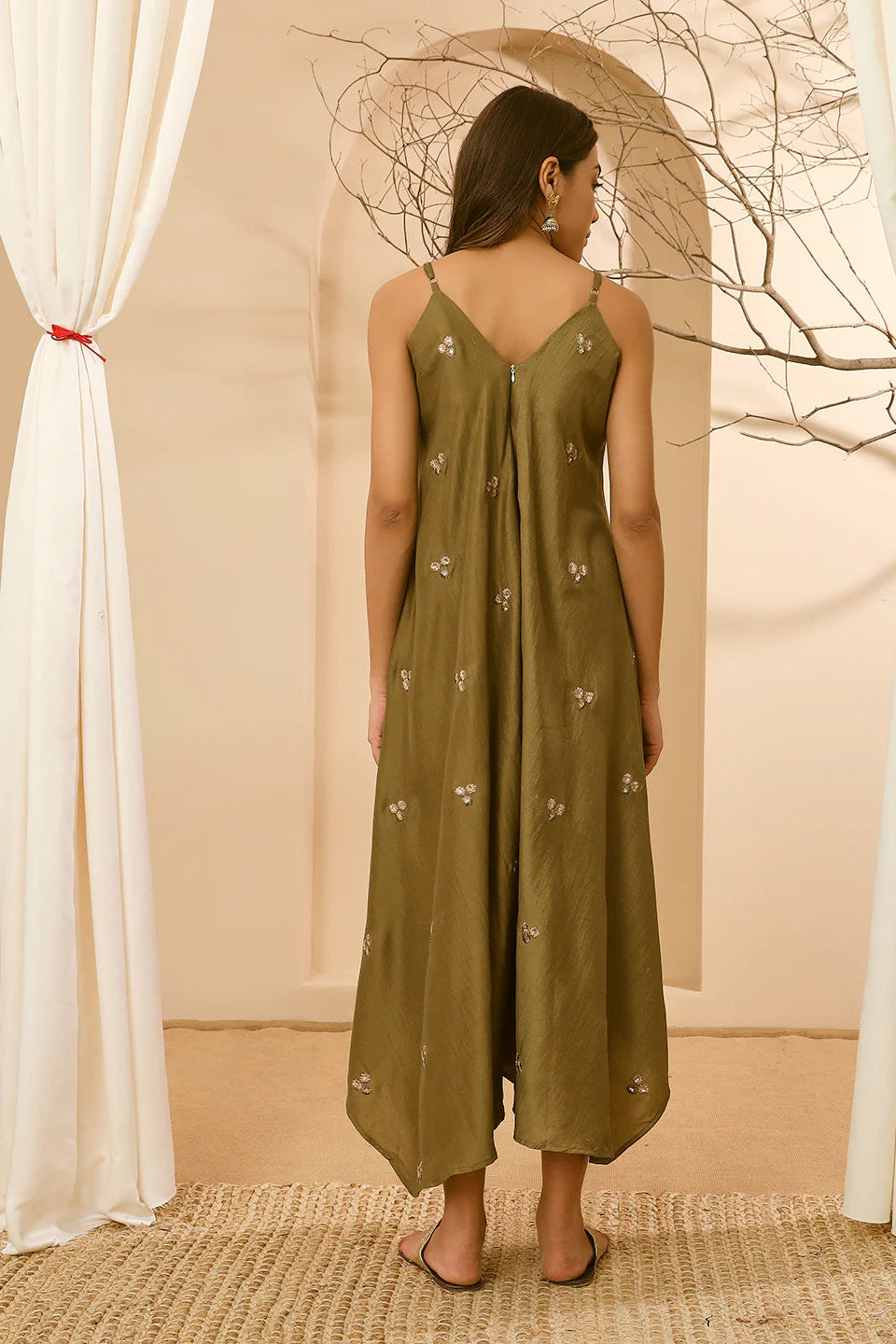 AAHANA- FUSION JUMPSUIT- GREEN