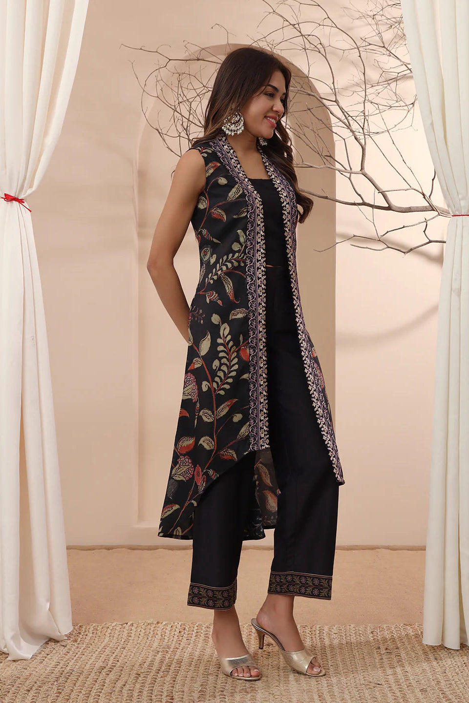 IRA- BLACK FUSION COORD SET