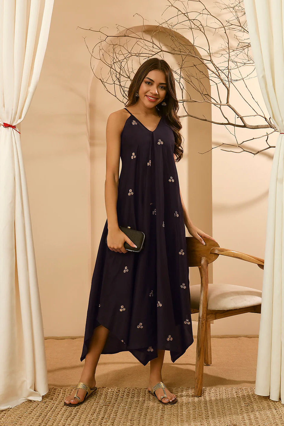 AAHANA- FUSION JUMPSUIT- BLACK