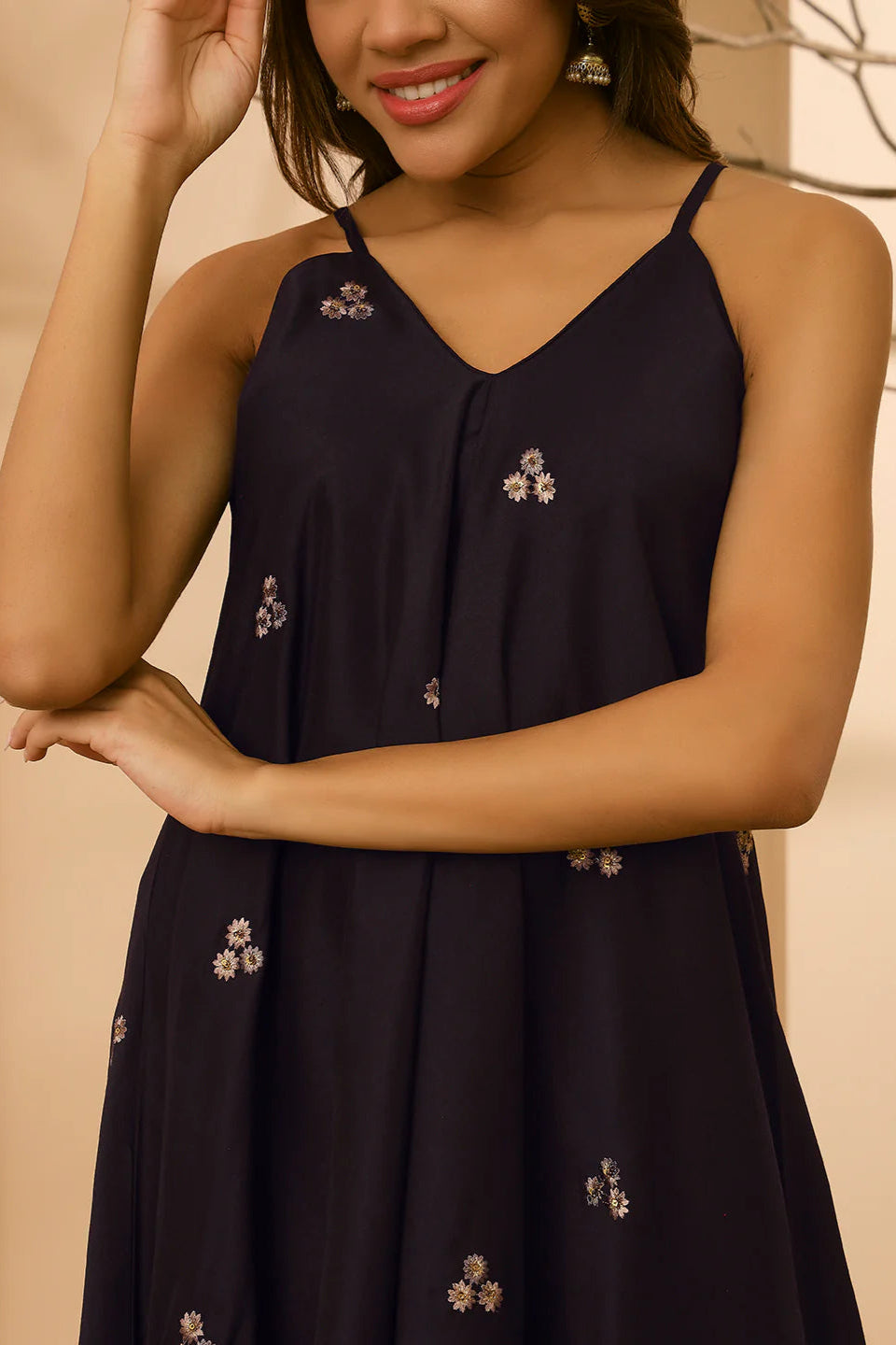 AAHANA- FUSION JUMPSUIT- BLACK