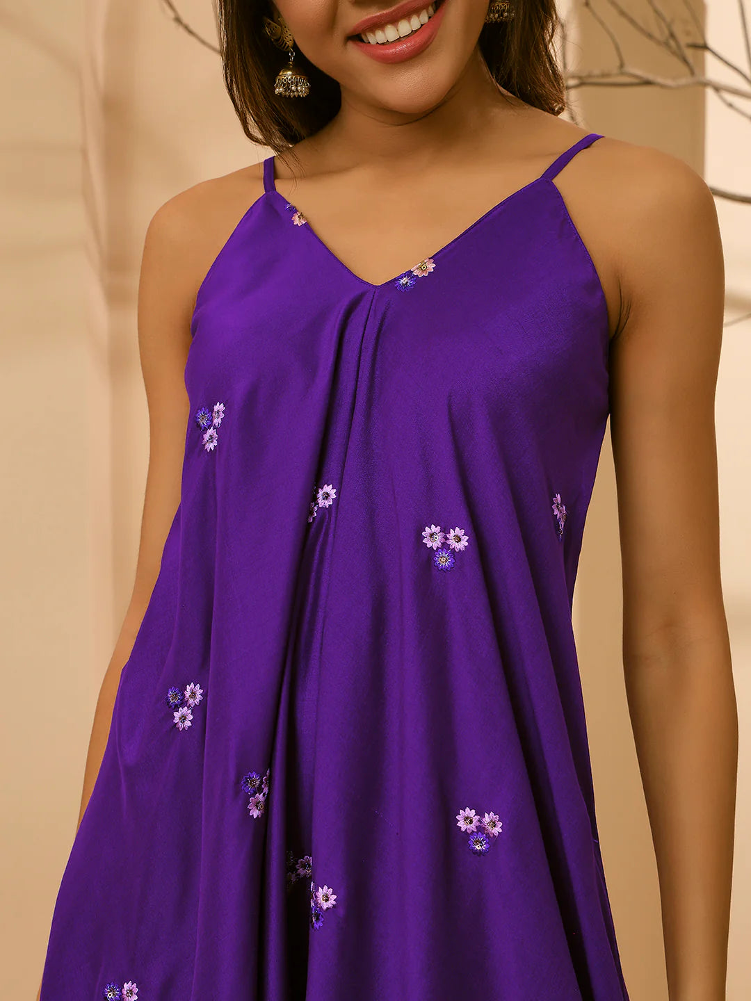 AAHANA- FUSION JUMPSUIT- PURPLE