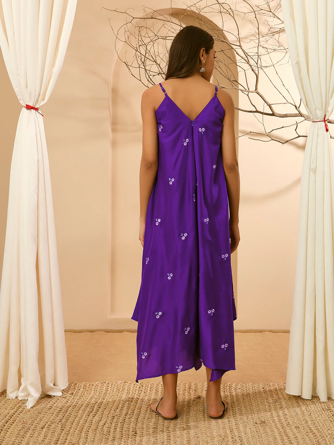AAHANA- FUSION JUMPSUIT- PURPLE