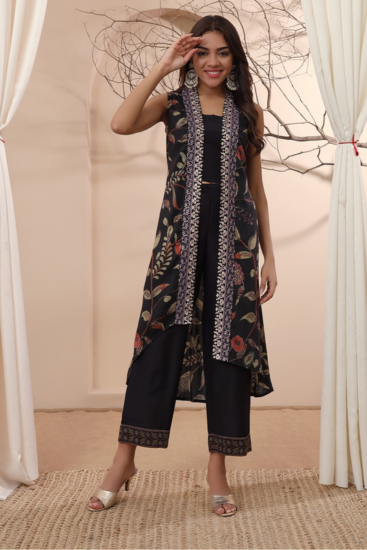 IRA- BLACK FUSION COORD SET