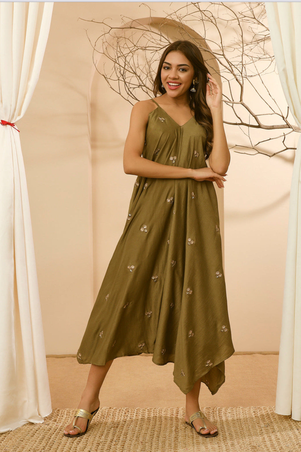 AAHANA- FUSION JUMPSUIT- GREEN