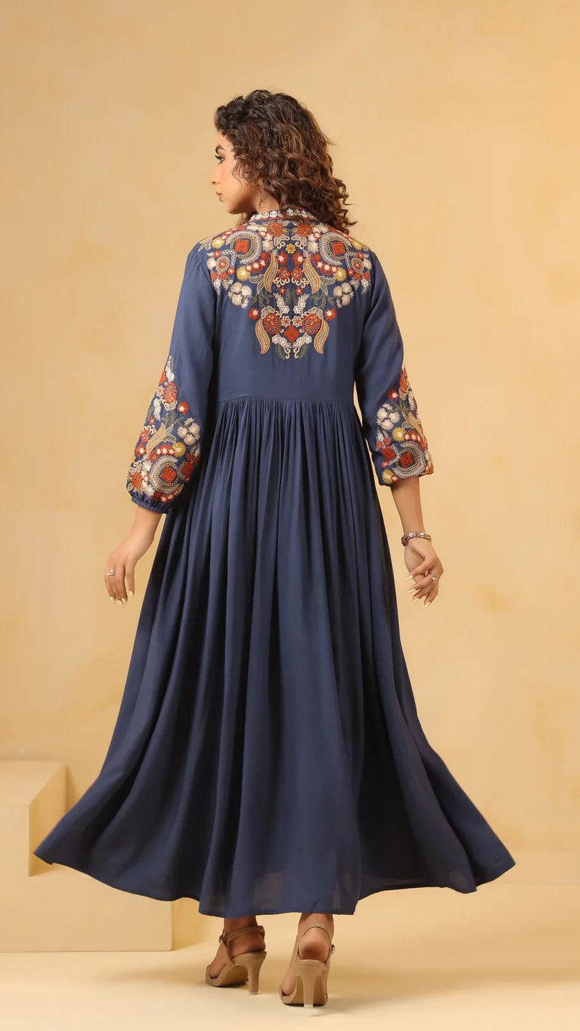 Midnight Bloom Maxi Dress