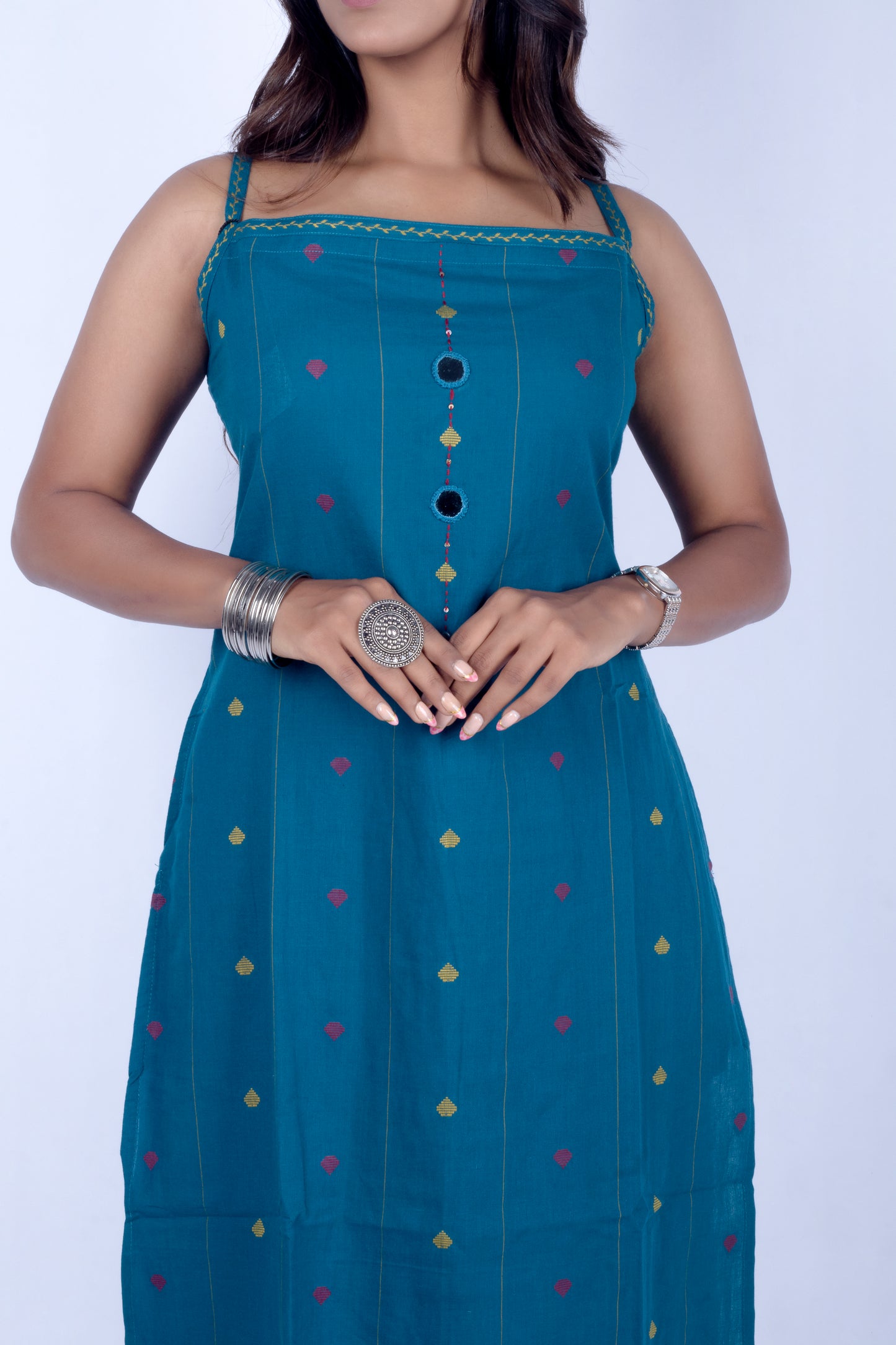 Blue Kurti Set