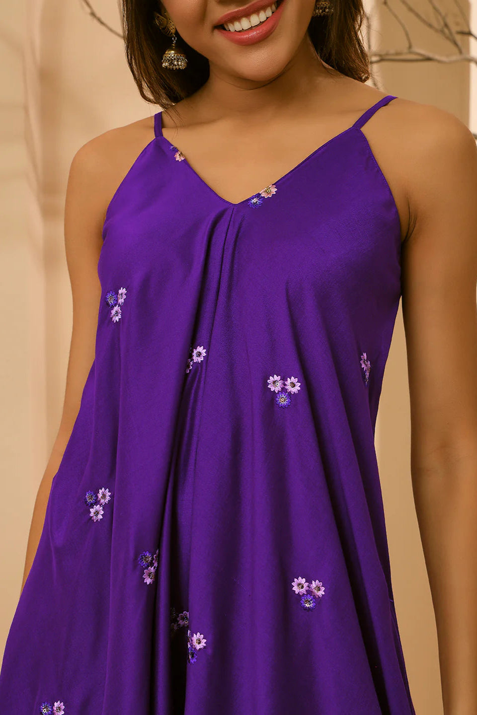 AAHANA- FUSION JUMPSUIT- PURPLE